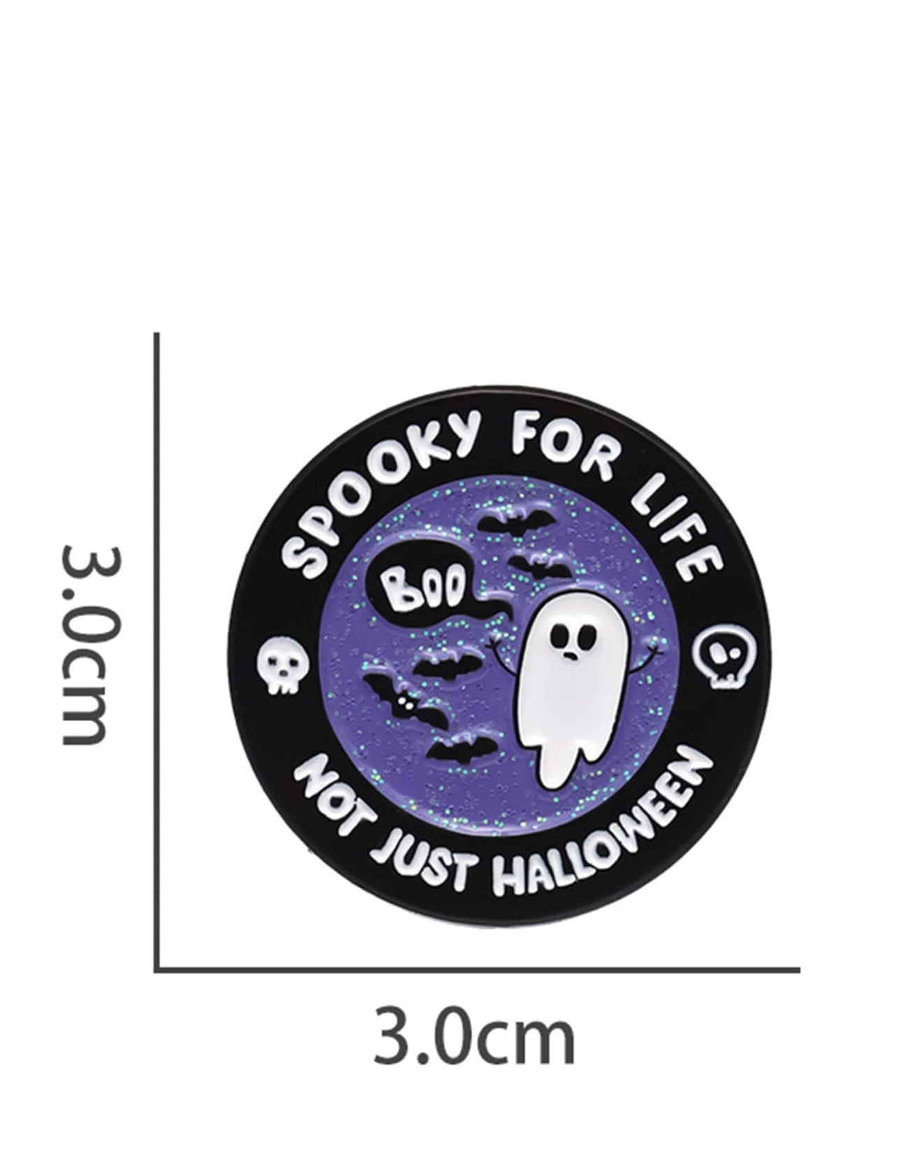 Spooky for life pin