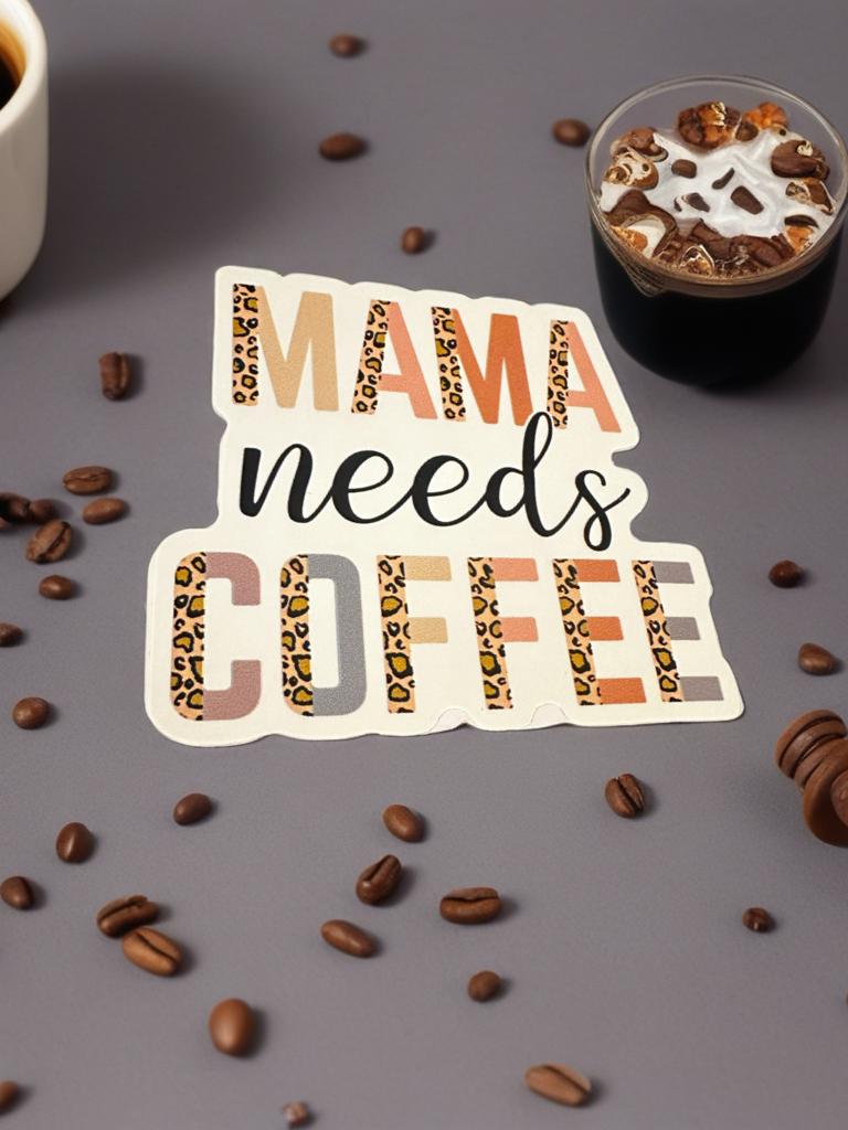 Mama Needs Coffee Sticker