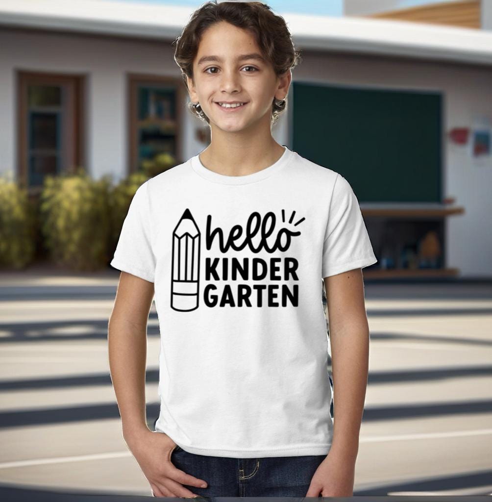 Hello Kindergarten T-Shirt First day of school T-Shirt