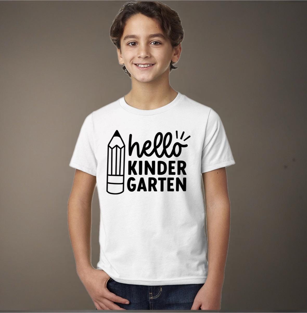 Hello Kindergarten T-Shirt First day of school T-Shirt