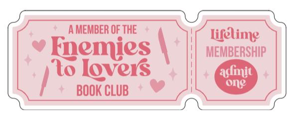 Book Club Ticket Stickers