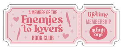 Book Club Ticket Stickers