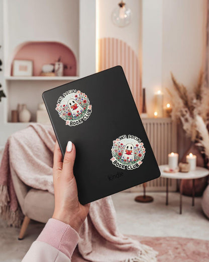 Ghost Anti-Social Book Club Sticker