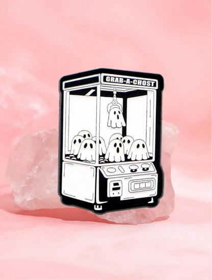 Ghost Claw Machine Pin