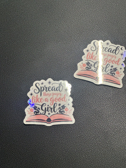 Spread those pages sticker