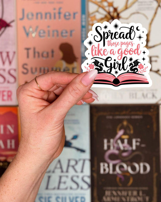 Spread those pages sticker