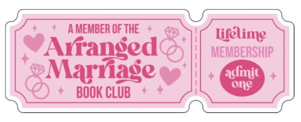 Book Club Ticket Stickers