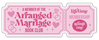 Book Club Ticket Stickers