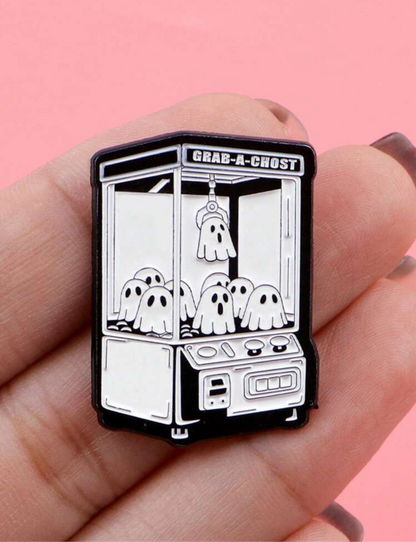 Ghost Claw Machine Pin