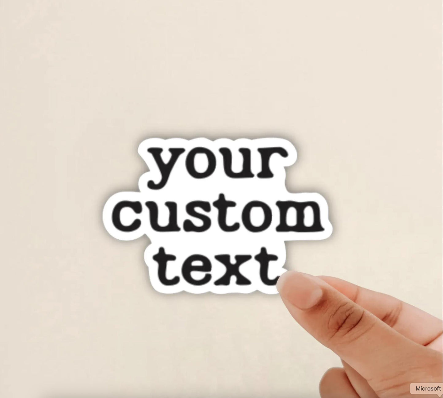 Custom Waterproof Vinyl Stickers: Personalized Logo, Photo, or Text